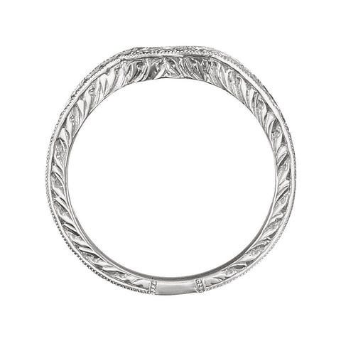 14k White Gold 1/6 CTW Diamond Band Size 6