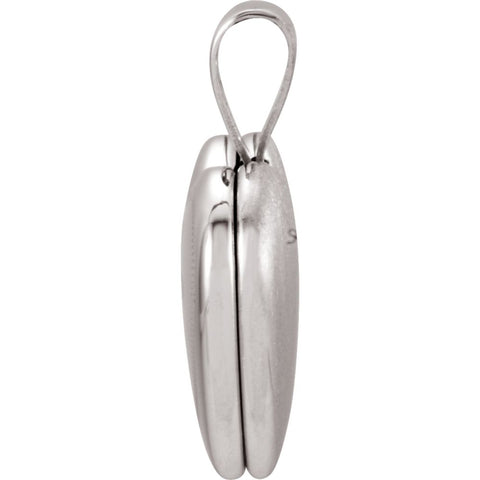 Sterling Silver Locket with Cross