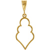 Decorative Pendant in 14k Yellow Gold