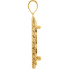 14k Yellow Gold 27x2mm Tab Back Solid Rope Coin Frame Pendant for U.S. $10.00 or 1/2 Ounce Chinese Panda