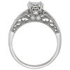 14k White Gold 1/2 CTW Diamond Engagement Ring, Size 7