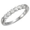 14K White Gold 1/2 CTW Diamond Anniversary Band (Size 6)