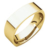 06.00 mm Square Comfort-Fit Wedding Band Ring in 14k Yellow Gold (Size 10 )