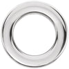 14k White Gold 13mm Circle Chain Slide
