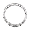 14k White Gold Hand Engraved Band Size 7
