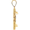 14k Yellow Gold 21.5x1.5mm Tab Back Solid Rope Coin Frame Pendant for U.S. $5.00