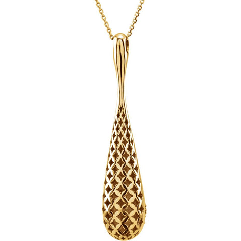 14k Yellow Gold 1/3 CTW Diamond 18" Necklace