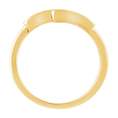 14k Yellow Gold 1/10 CTW Diamond Ring