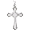 21.00x15.00 mm Cross Pendant in 14K White Gold