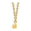 14k Yellow Gold 1/3 CTW Diamond Bar 16-18" Necklace