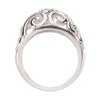 Sterling Silver Metal Fashion Scroll Ring, Size 7
