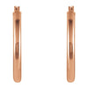 14k Rose Gold 20mm Oval Hoop Earrings