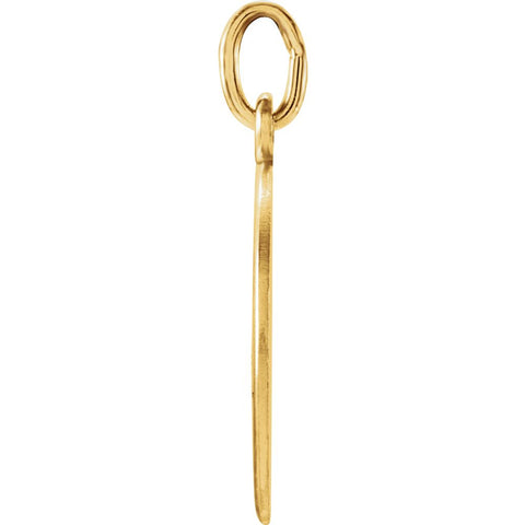 14k Yellow Gold 18mm St. Christopher Medal
