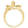 14k Yellow Gold Metal Fashion Ring , Size 6