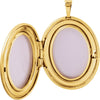 Gold Plated & Sterling Silver Oval Mom Locket with Color