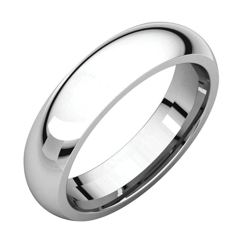 Sterling Silver 5mm Comfort Fit Band, Size 9.5
