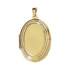 26.00x20.00 mm Oval Shaped Locket in 14K Yellow Gold