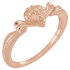 14k Rose Gold The Gift Wrapped Heart« Ring, Size 6