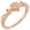 14k Rose Gold The Gift Wrapped Heart« Ring, Size 6
