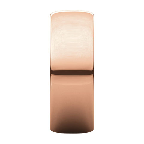 14k Rose Gold 7mm Half Round Light Band, Size 6.5