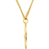 24K Gold Plated 22mm Round St. Jude Medal 24" Necklace