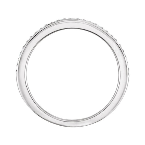 Platinum 1/8 CTW Diamond Band, Size 7