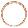 14k Rose Gold .08 CTW Diamond Ring Size 7