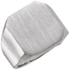 14K White Gold Men's Signet Ring (Size 10)
