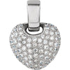 1 CTTW Pav? Diamond Pendant in 14k White Gold