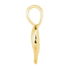 14k Yellow Gold 15.7x13mm Small Heart print Pendant