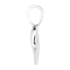 14k White Gold 15.7x13mm Small Heart print Pendant