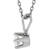 14k White Gold Diamond Necklace