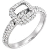 3/8 CTW Diamond Wedding Band for Matching Engagement Ring in 14k White Gold (Size 6 )