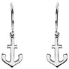 Sterling Silver Petite Anchor Earrings
