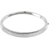 14K White Gold 3 CTW Diamond Pave' Bracelet
