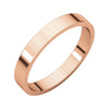 3mm Flat Band in 14K Rose Gold (Size 7)