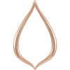 Freeform Pendant in 14K Rose Gold