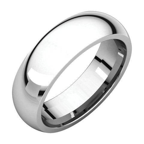 Continuum Sterling Silver 6mm Comfort Fit Band, Size 10