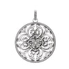Filigree Design Pendant in Sterling Silver