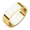 06.00 mm Flat Wedding Band Ring in 10k Yellow Gold (Size 9.5 )