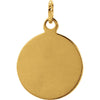 14k Yellow Gold 11.75mm St. Christopher Medal