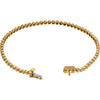 14k Yellow Gold 1 CTW Diamond Line Bracelet