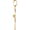 14k Yellow Gold .02 CTW Diamond Cross Pendant
