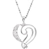 a Fine-Tuned Heart Necklace in Sterling Silver