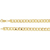 6.25 mm Solid Curb Chain in 14k Yellow Gold ( 24-Inch )