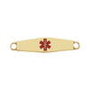 Engravable Medical I.D. Plate in 14K Yellow Gold