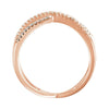 14k Rose Gold 1/6 CTW Diamond Ring Size 7