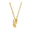 14k Yellow Gold 1/10 CTW Diamond Beaded Slide Necklace