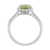 Sterling Silver Peridot & .01 CTW Diamond Ring, Size 8
