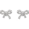 14k White Gold 1/5 CTW Diamond Earrings